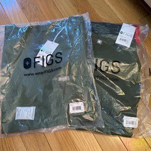 Figs Dark Olive Scrub Set